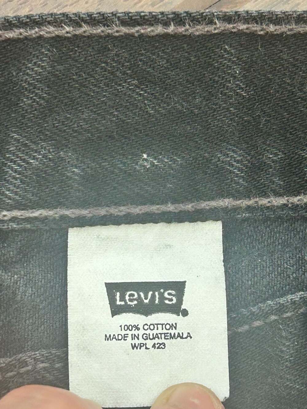 Vintage Y2K Levi's 501 Original Fit Button-Fly Black Denim Jeans Classic Denim - Picture 9 of 13